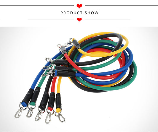 Pack of 5 Fitness Resistance Bands for Strength Exercise Training