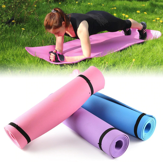 Premium 6mm Thick EVA Exercise Yoga Mat for Fitness Workouts