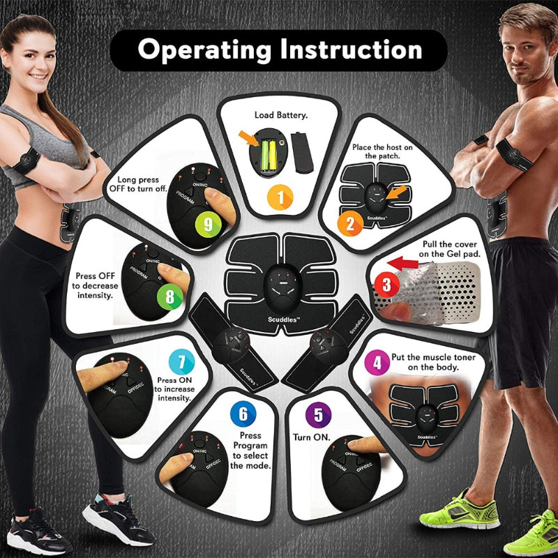 EMS Electric Abdominal Muscle Training Machine for Home Fitness