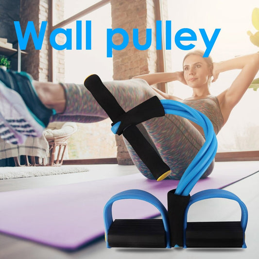 4 Tube Elastic Pull Rope Home Gym Training Equipment for Full Body Workout