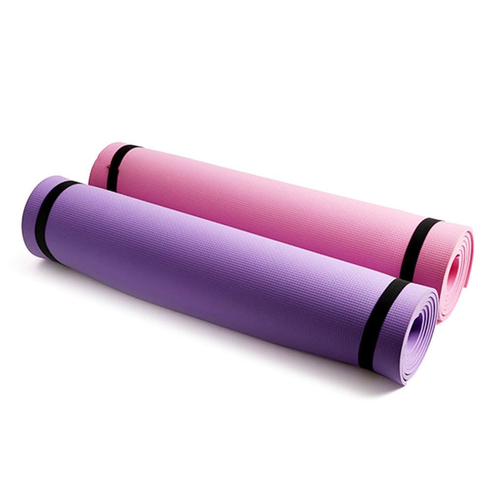 Premium 6mm Thick EVA Exercise Yoga Mat for Fitness Workouts