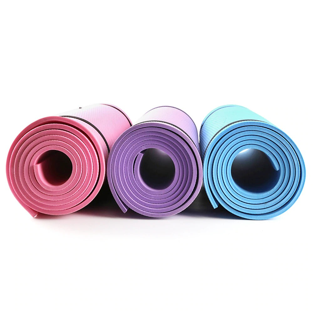 Premium 6mm Thick EVA Exercise Yoga Mat for Fitness Workouts