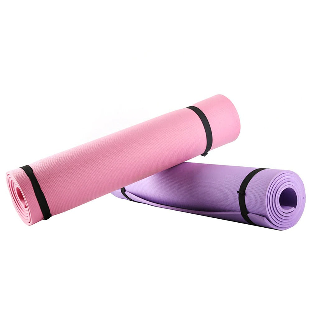 Premium 6mm Thick EVA Exercise Yoga Mat for Fitness Workouts