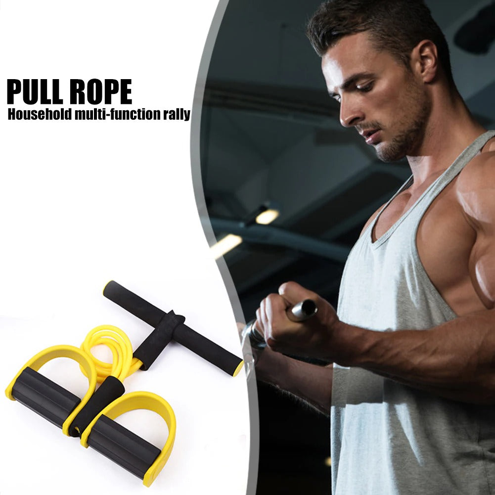 4 Tube Elastic Pull Rope Home Gym Training Equipment for Full Body Workout
